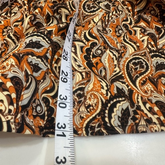 Silver Stone Men’s Paisley Shirt 3XL (Fits like XL) Brown Orange Modern NWOT - Picture 9 of 14